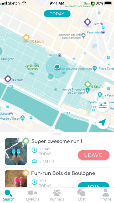 Ouirun one click join